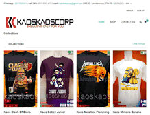 Tablet Screenshot of kaoskaoscorp.com